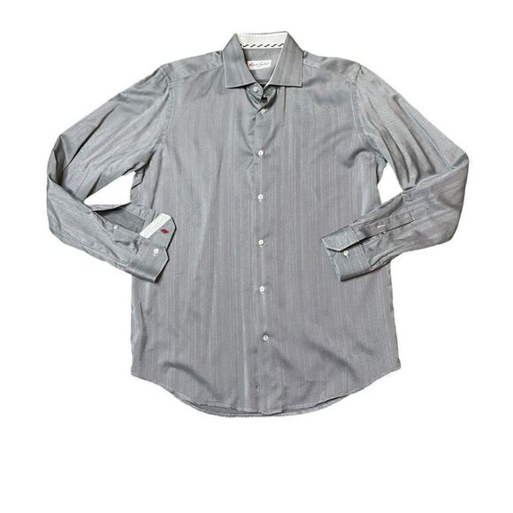 ROBERT GRAHAM Button Down Shirt Baumwolle Size 39 - Picture 1 of 8